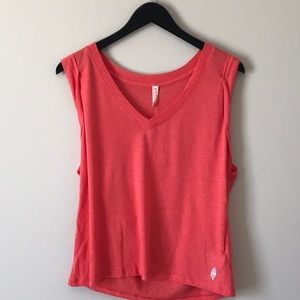 Free People Bright Coral Tank